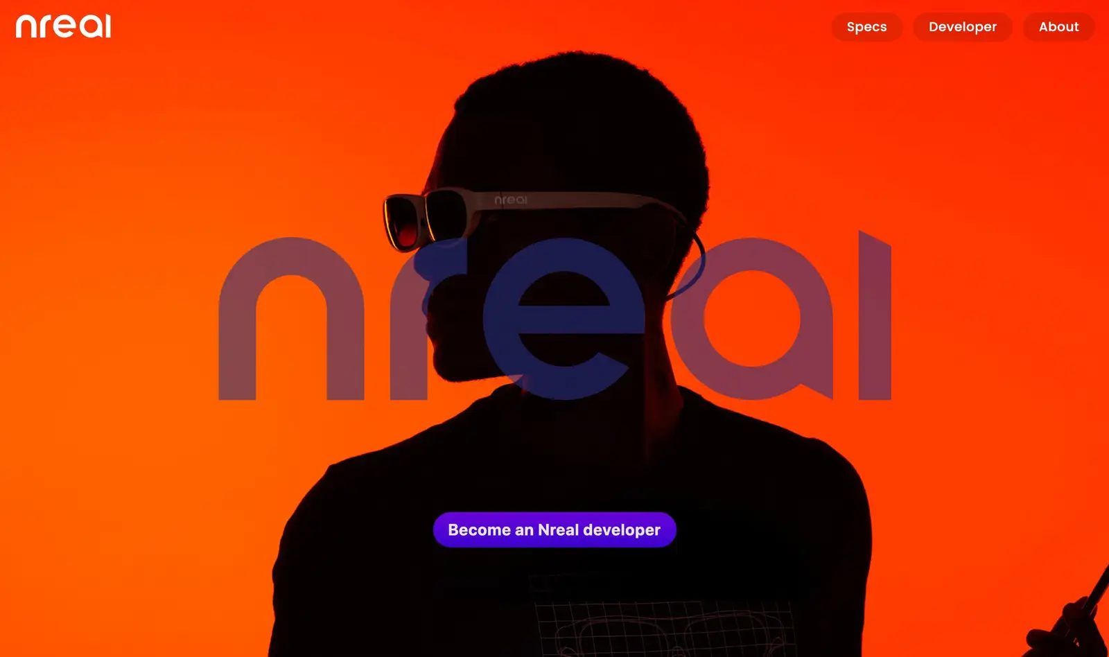 Nreal 官网 界面截图